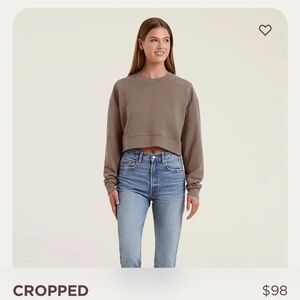 Nuuds Cropped Crewneck Sweatshirt